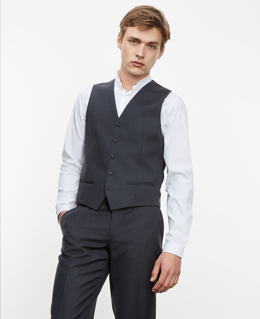 gray suit waistcoat