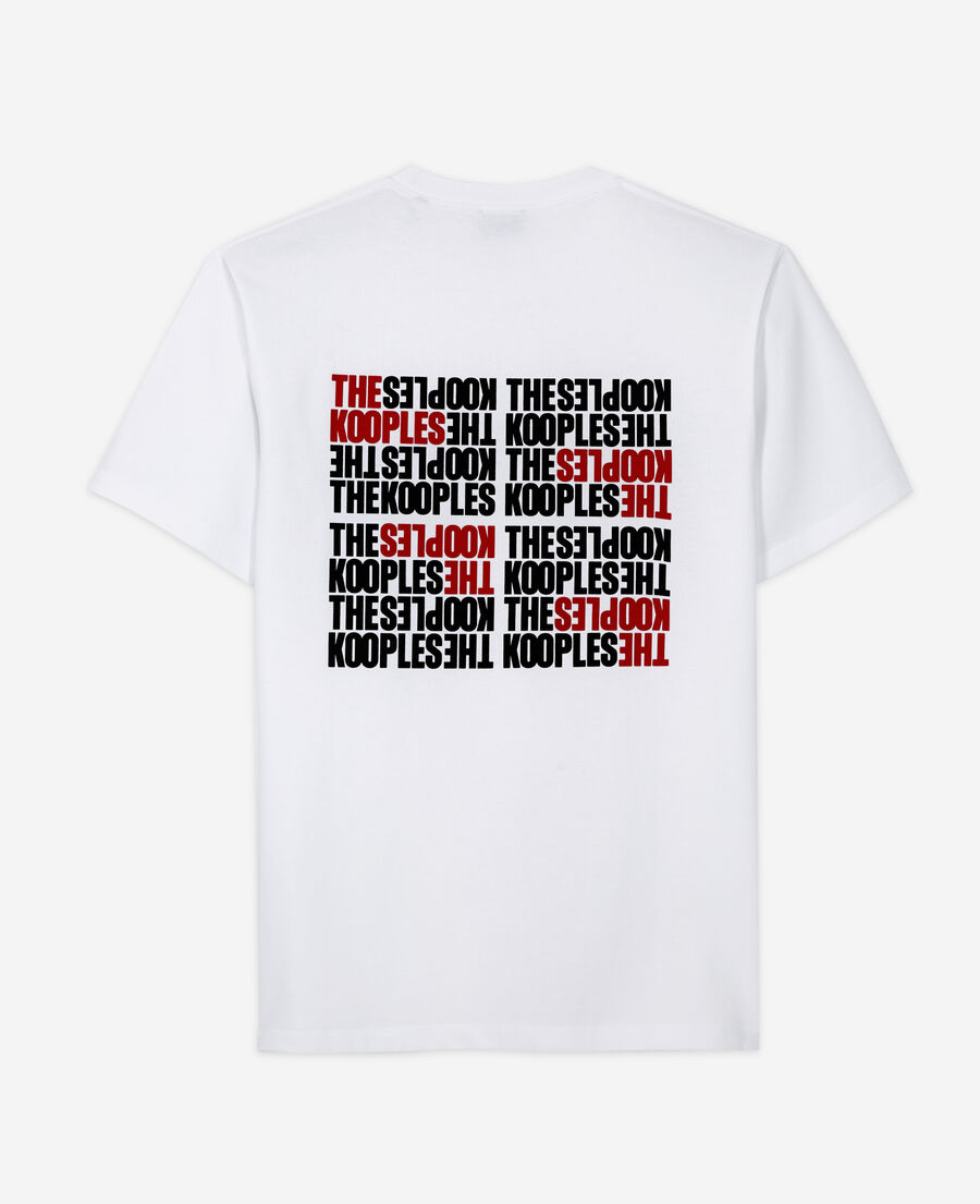 t-shirt logo the kooples blanc