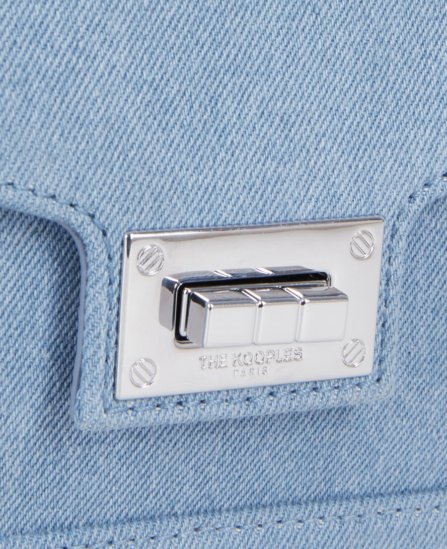 The Kooples F BLUE DENIM emily blue denim chain bag
