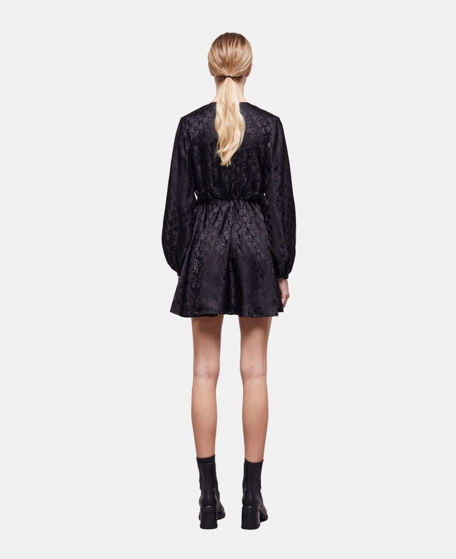 The Kooples WOMEN BLACK the kooples short black logo dress