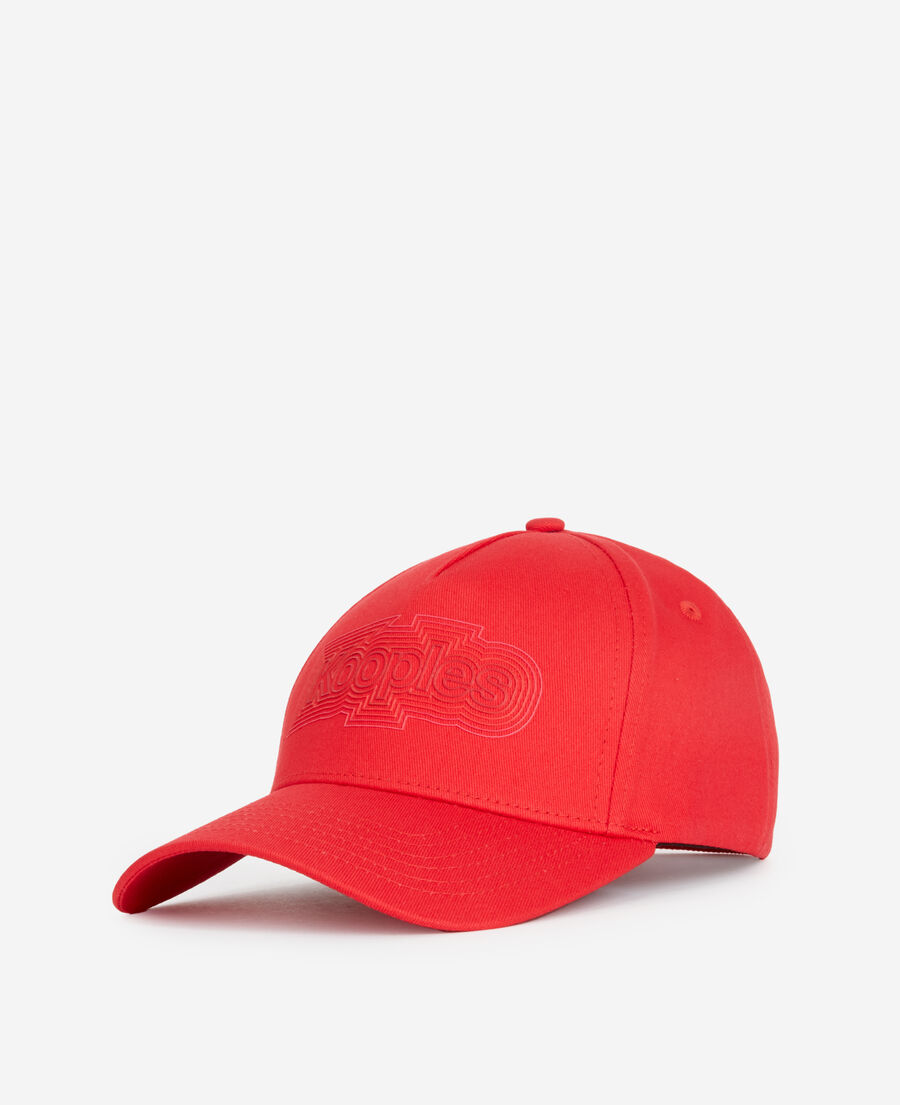 gorra logotipo roja