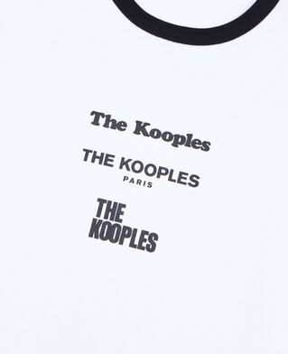 The Kooples WOMEN WHITE white locations serigraphy t-shirt