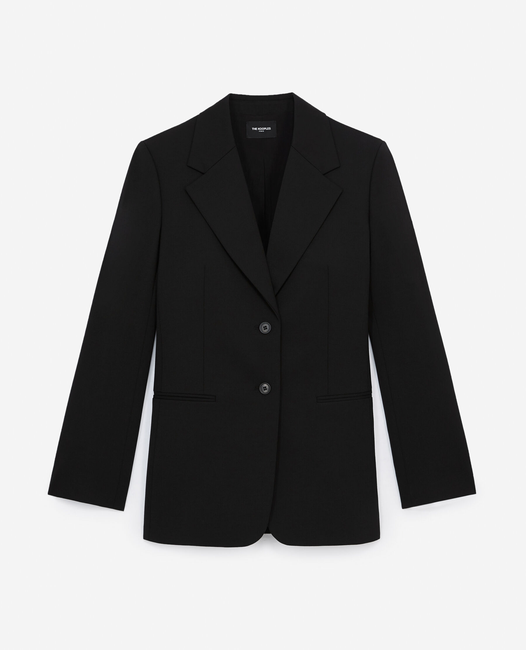 Veste en laine noire femme discount