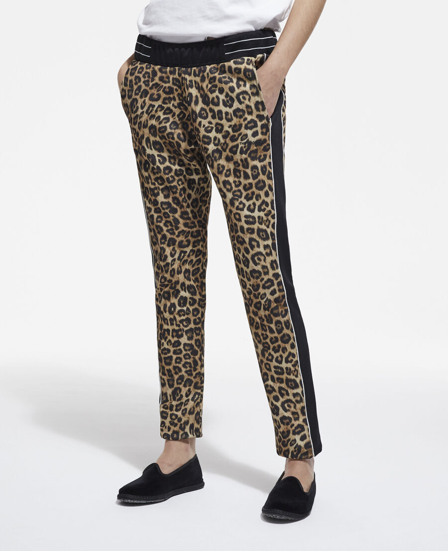 leopard print joggers