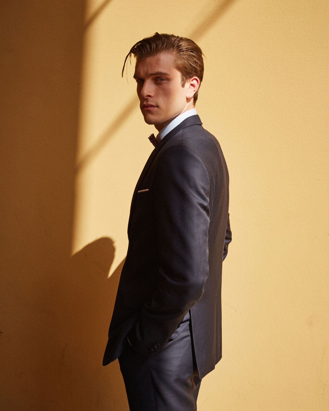 The Kooples MEN DARK NAVY navy blue suit jacket