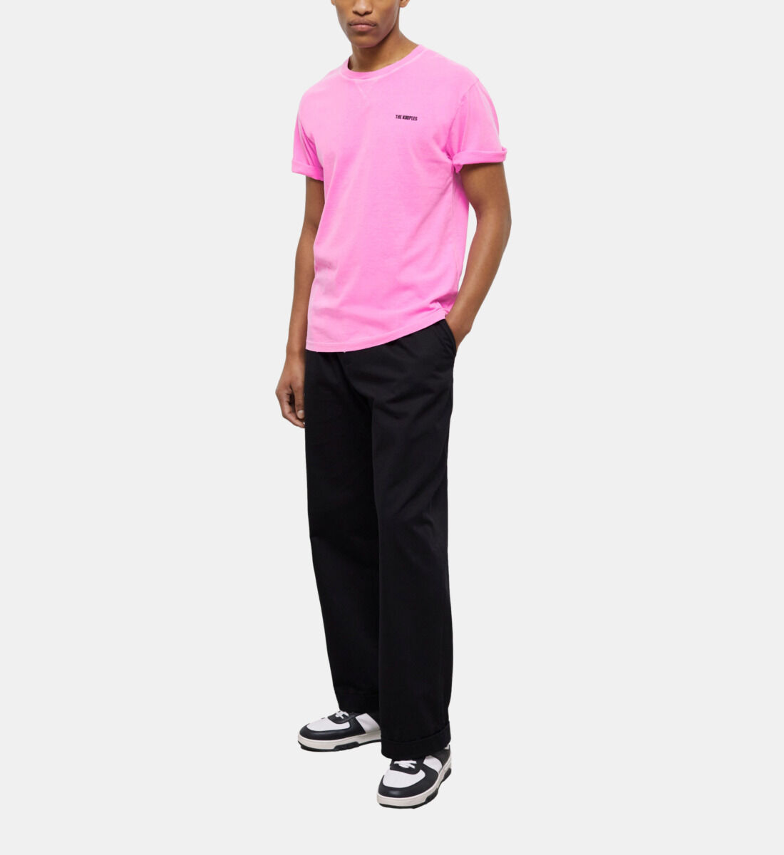 Tee shirt homme rose fluo deals