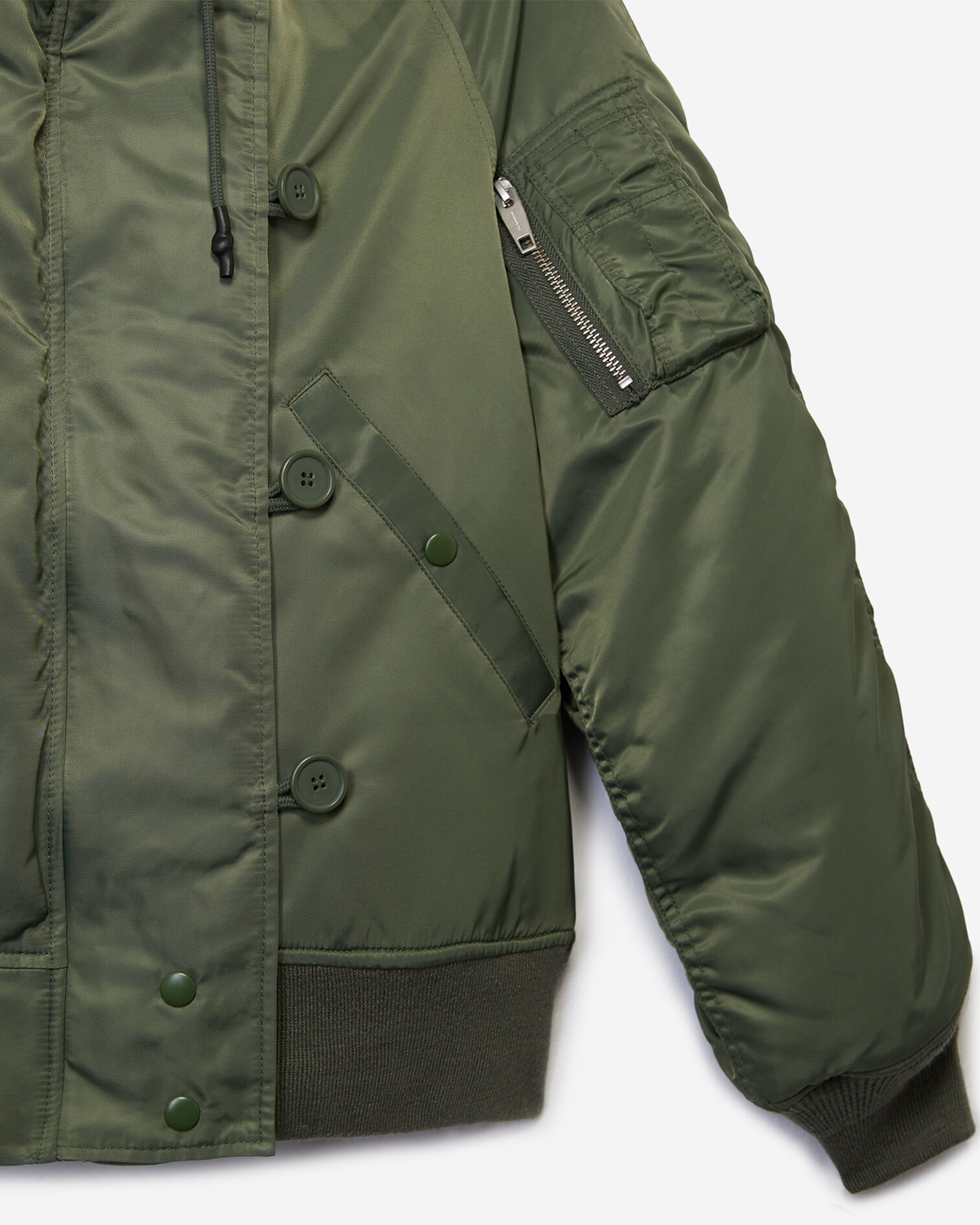 Blouson bombers kaki doublure fourrure, KAKI, hi-res image number null