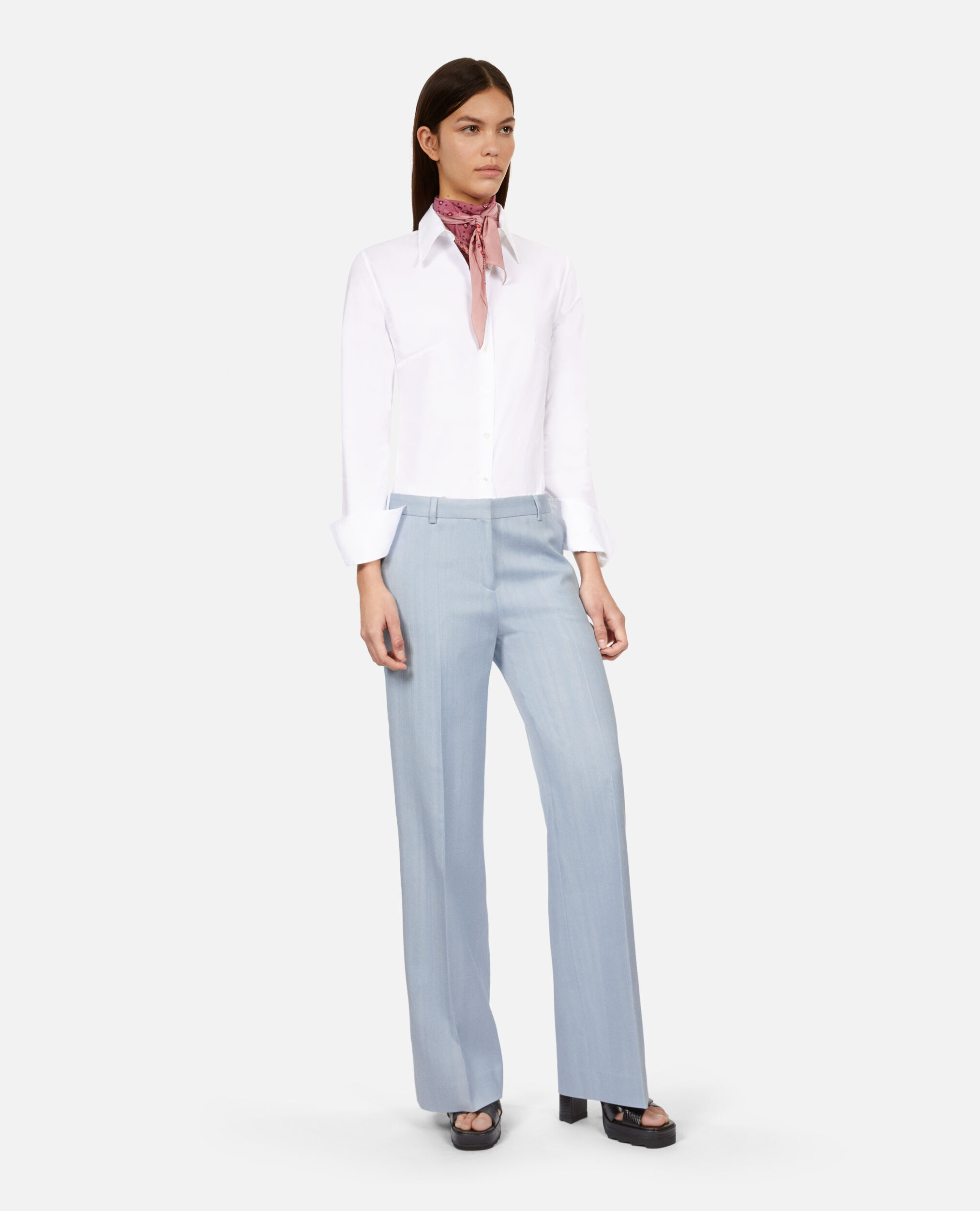 Blue suit trousers, LAVENDER, hi-res image number null