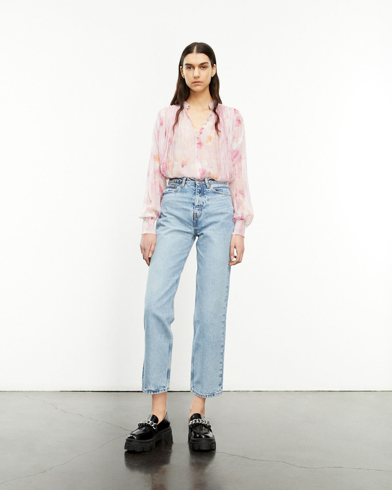 The Kooples WOMEN PINK pink printed blouse