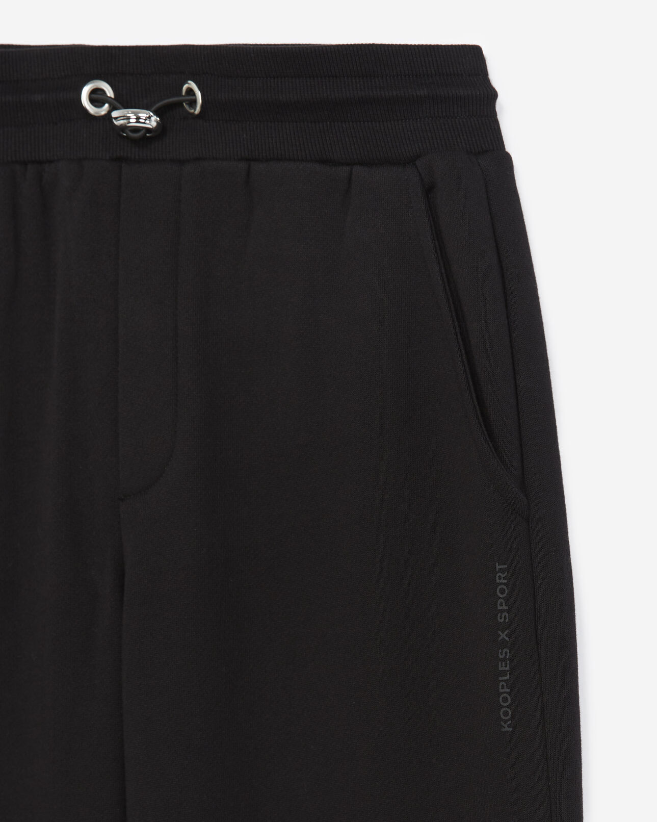 The Kooples FEMME BLACK jogging noir à détails épingles
