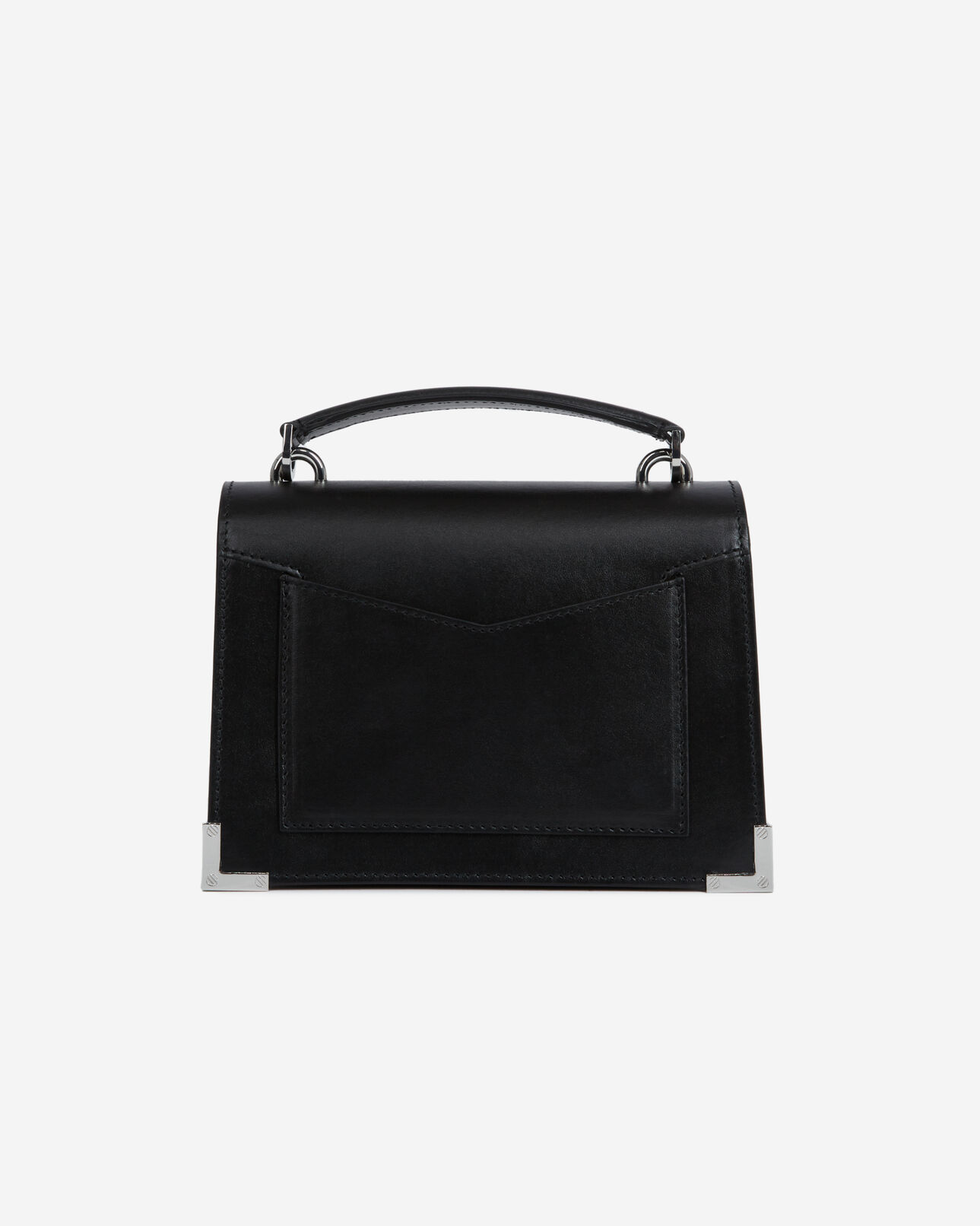 The Kooples WOMEN BLACK BRUT small emily bag in black leather