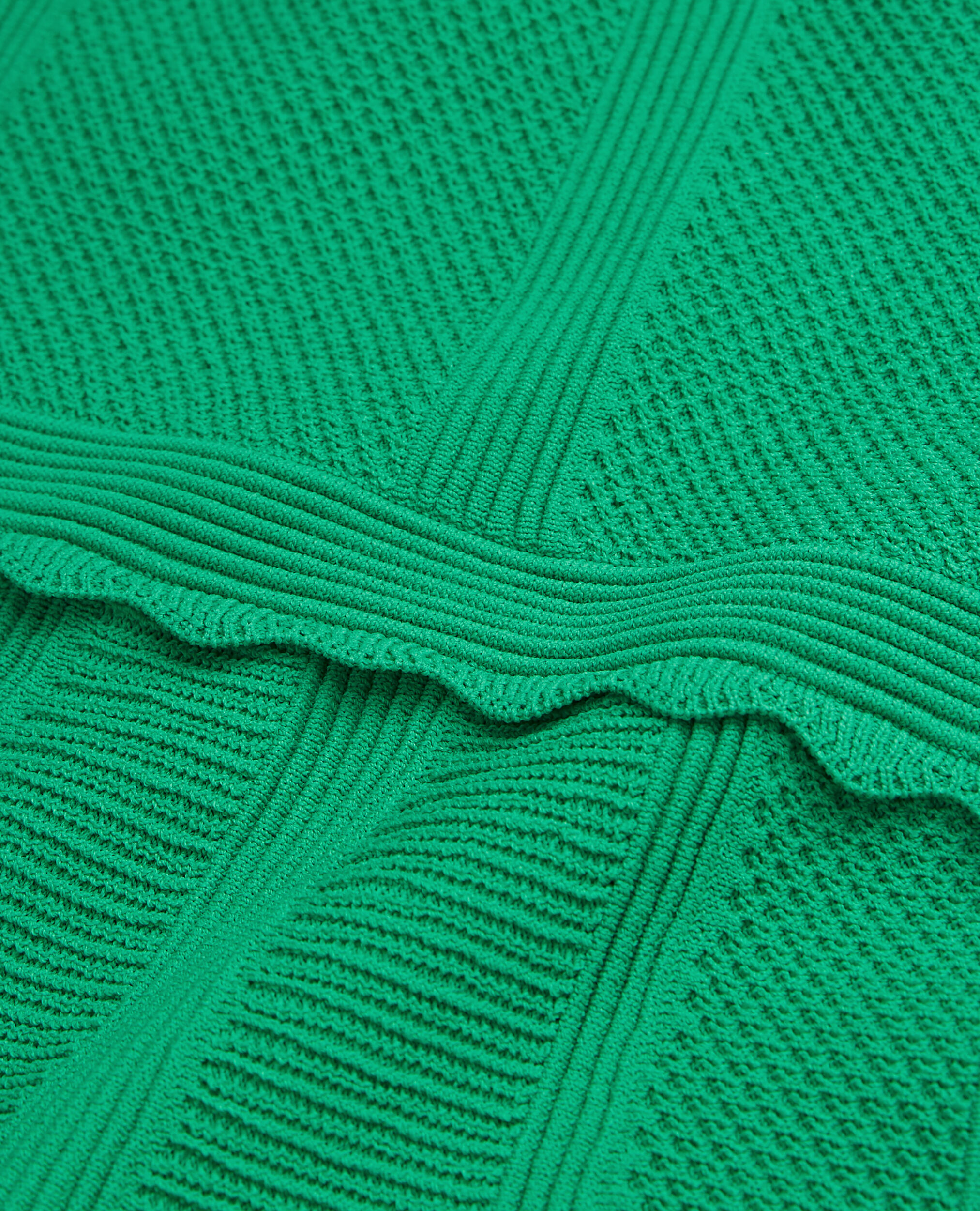 Short green dress in openwork mesh, GREEN, hi-res image number null