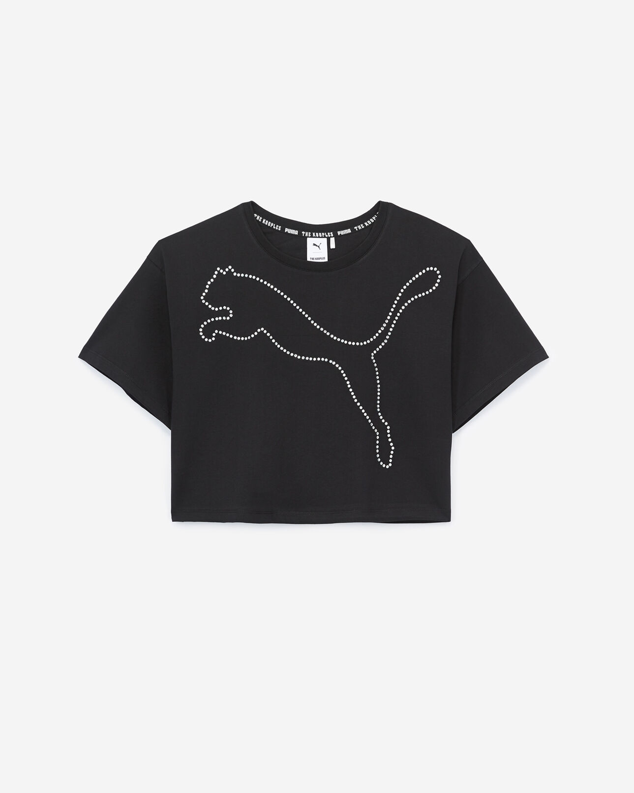 The Kooples FEMME BLACK top coton noir style cropped