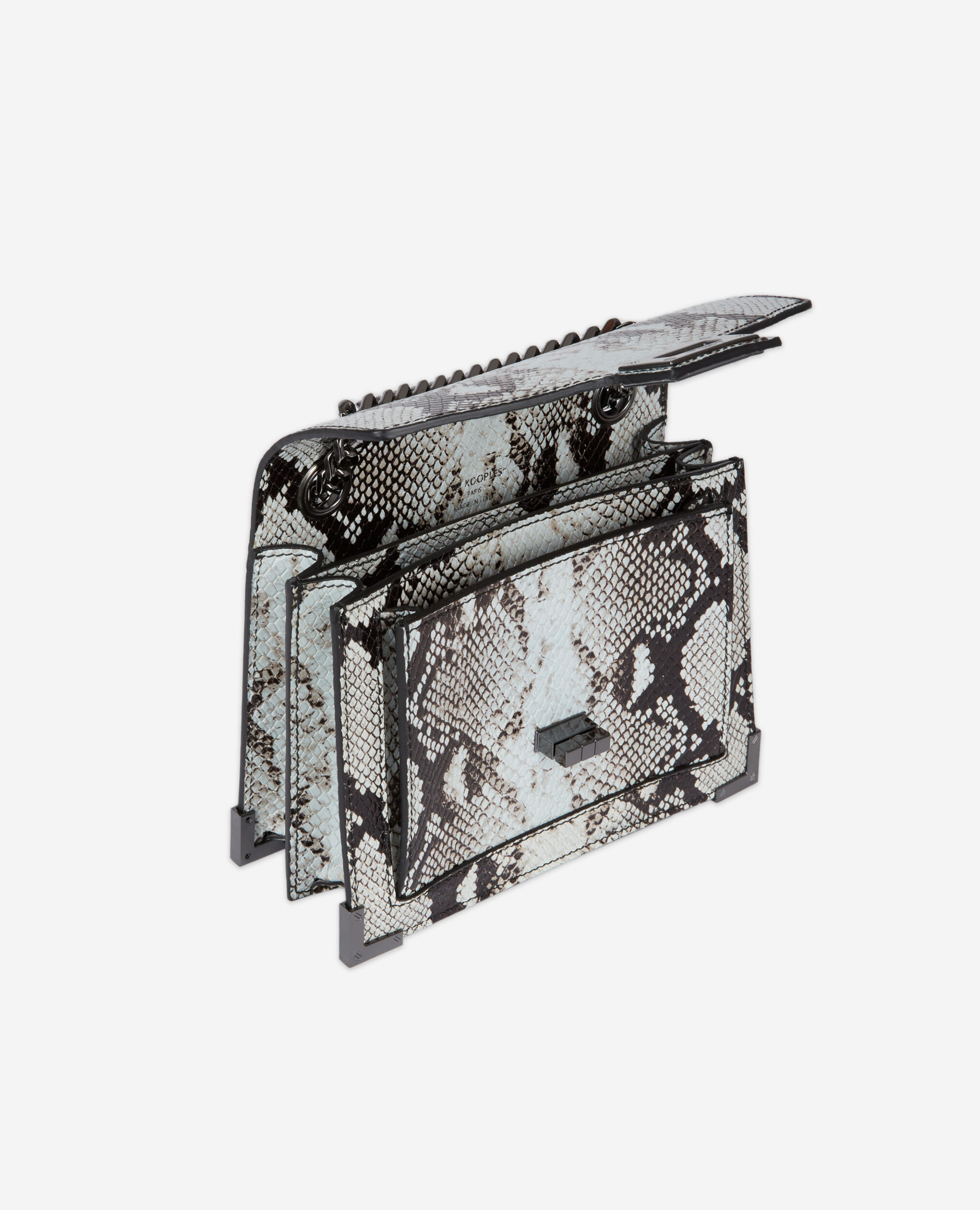 Sac Emily small en cuir noir et blanc | The Kooples - France