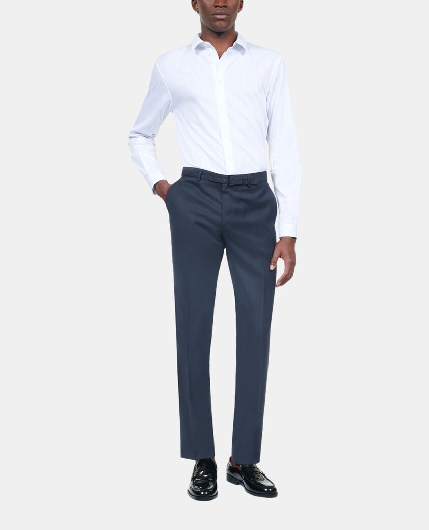 The Kooples H NAVY navy blue wool suit trousers