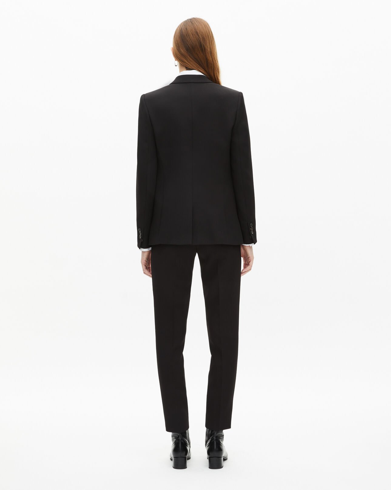 The Kooples MUJER BLACK chaqueta de traje de crepé negra