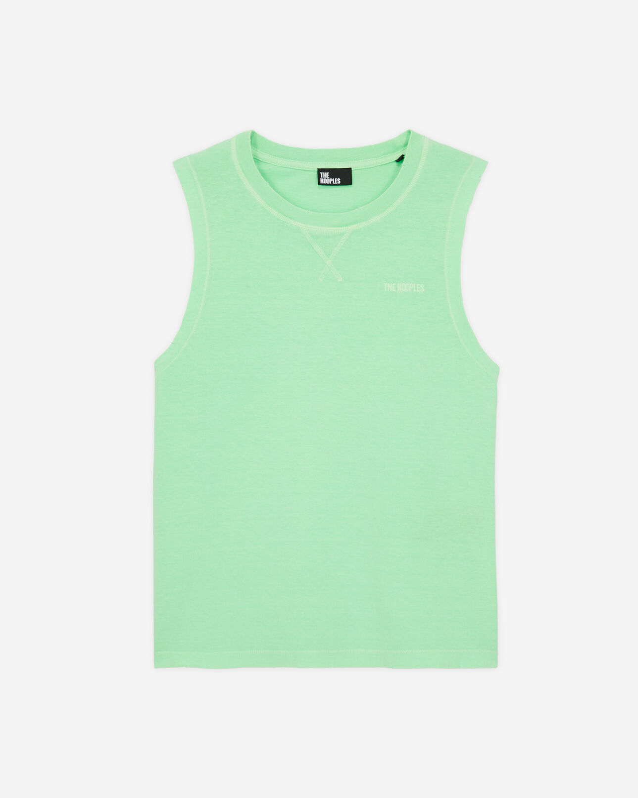 The Kooples FEMME VERT FLUO t-shirt femme vert fluo avec logo