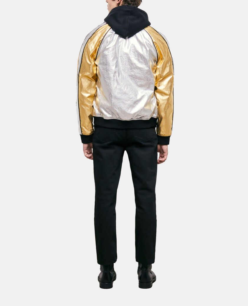 The Kooples HOMME SILVER / GOLD bomber doré et argenté