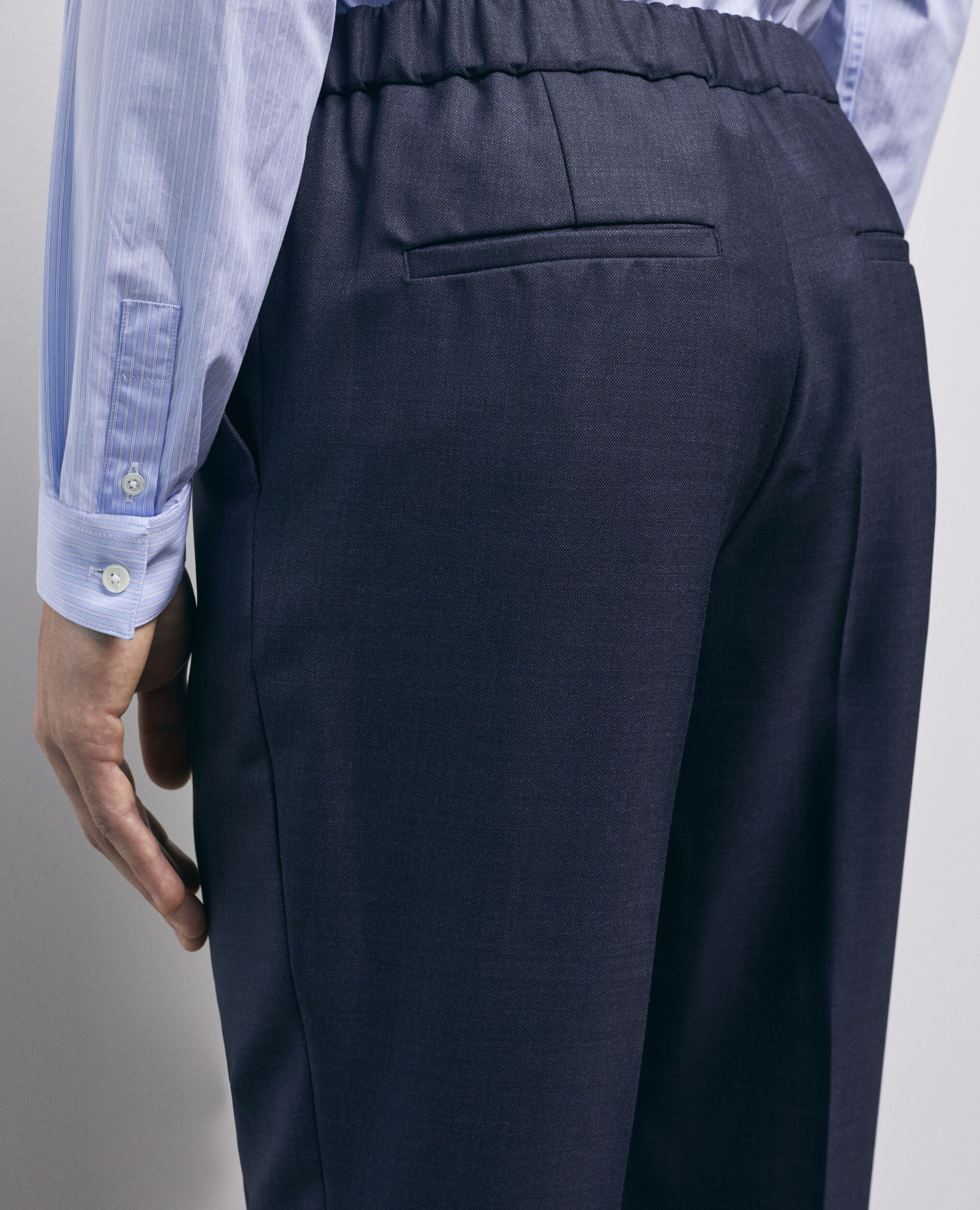 Pantalón traje lana azul marino, NAVY, hi-res image number null