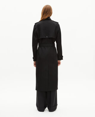 The Kooples F BLACK black trench coat