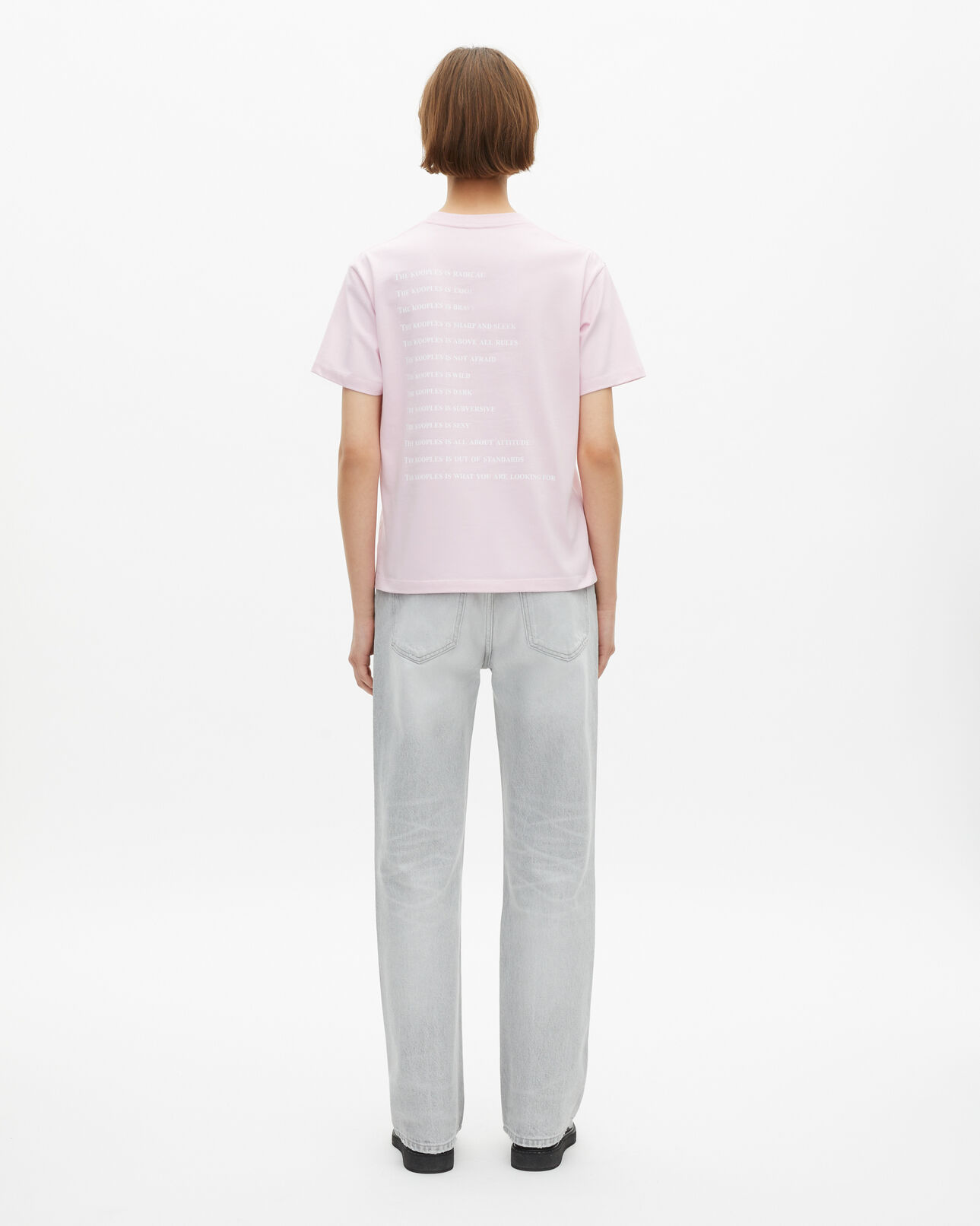 The Kooples FEMME PALE PINK t-shirt what is rose