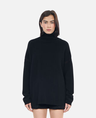 The Kooples DAMEN BLACK schwarzer pullover aus kaschmir