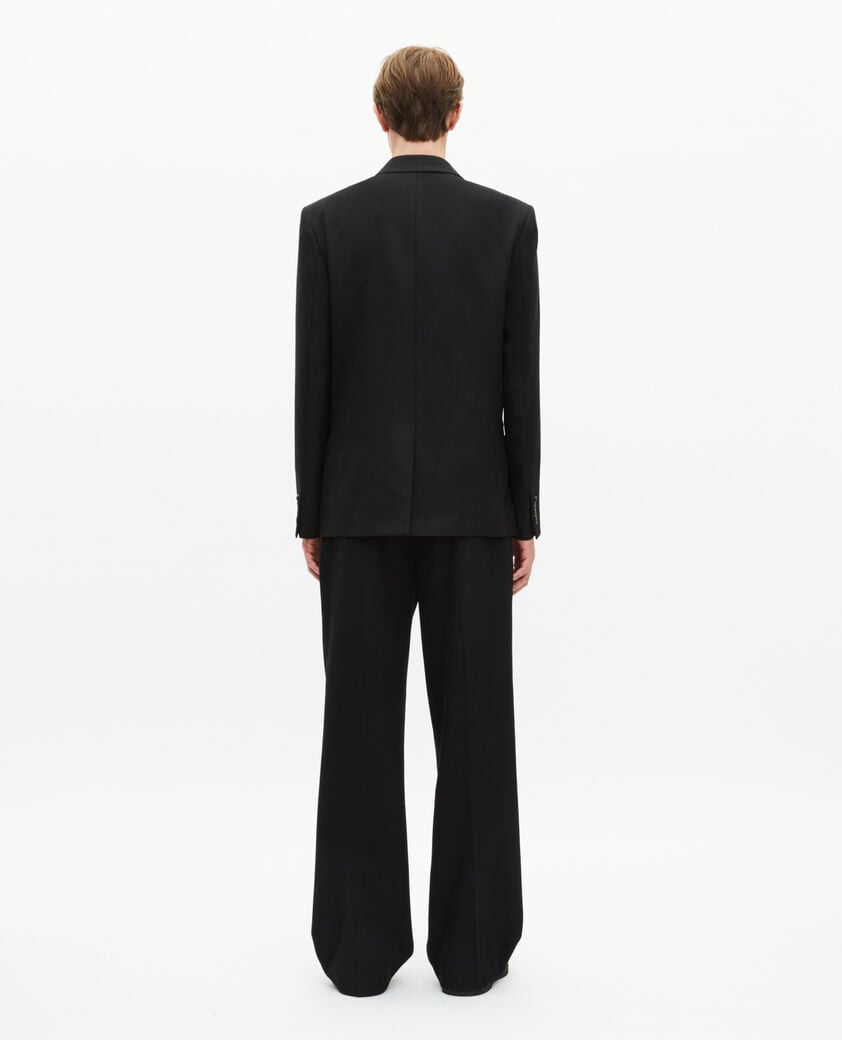The Kooples HOMME BLACK veste droite avec blason noire