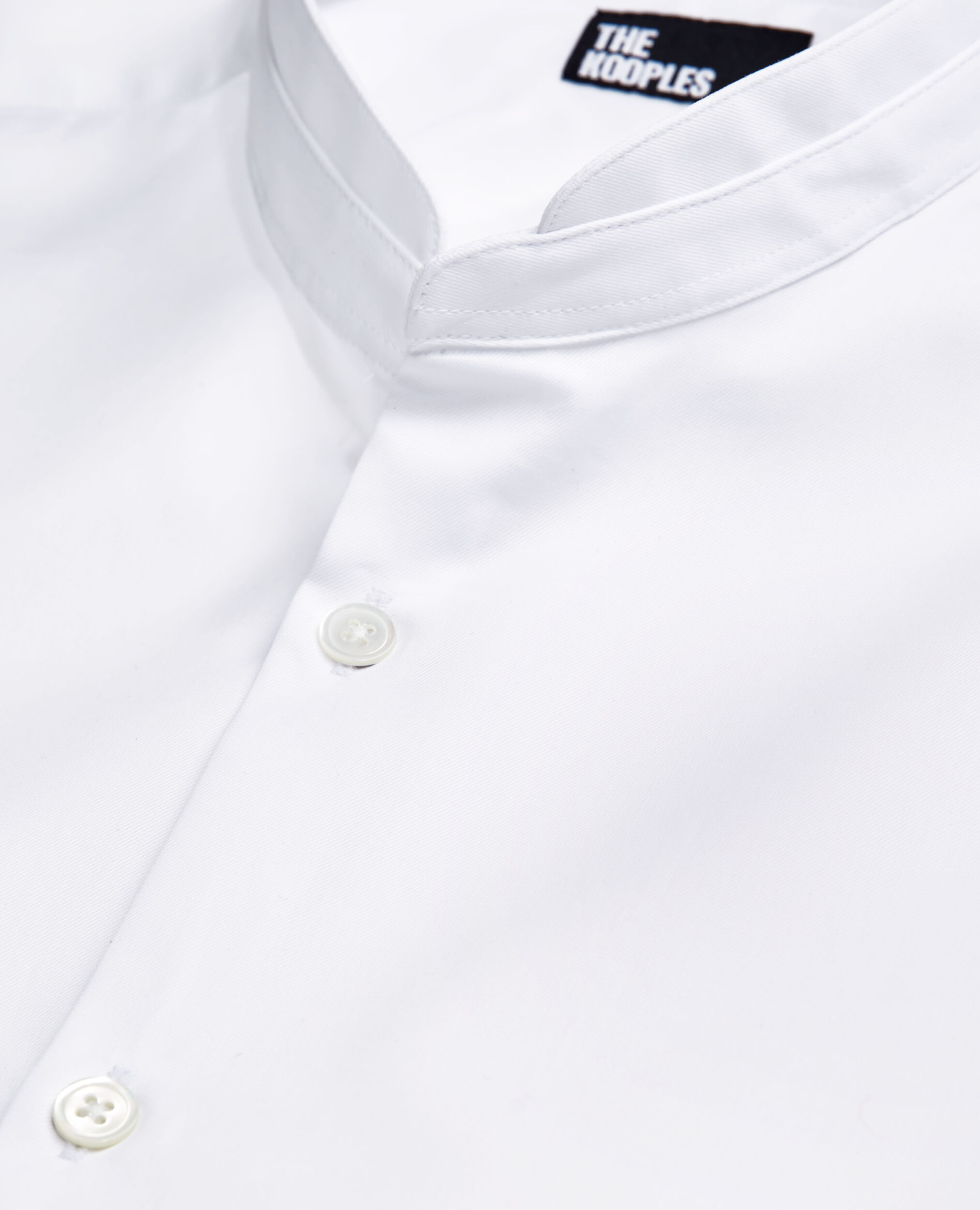 Chemise col officier blanche, WHITE, hi-res image number null
