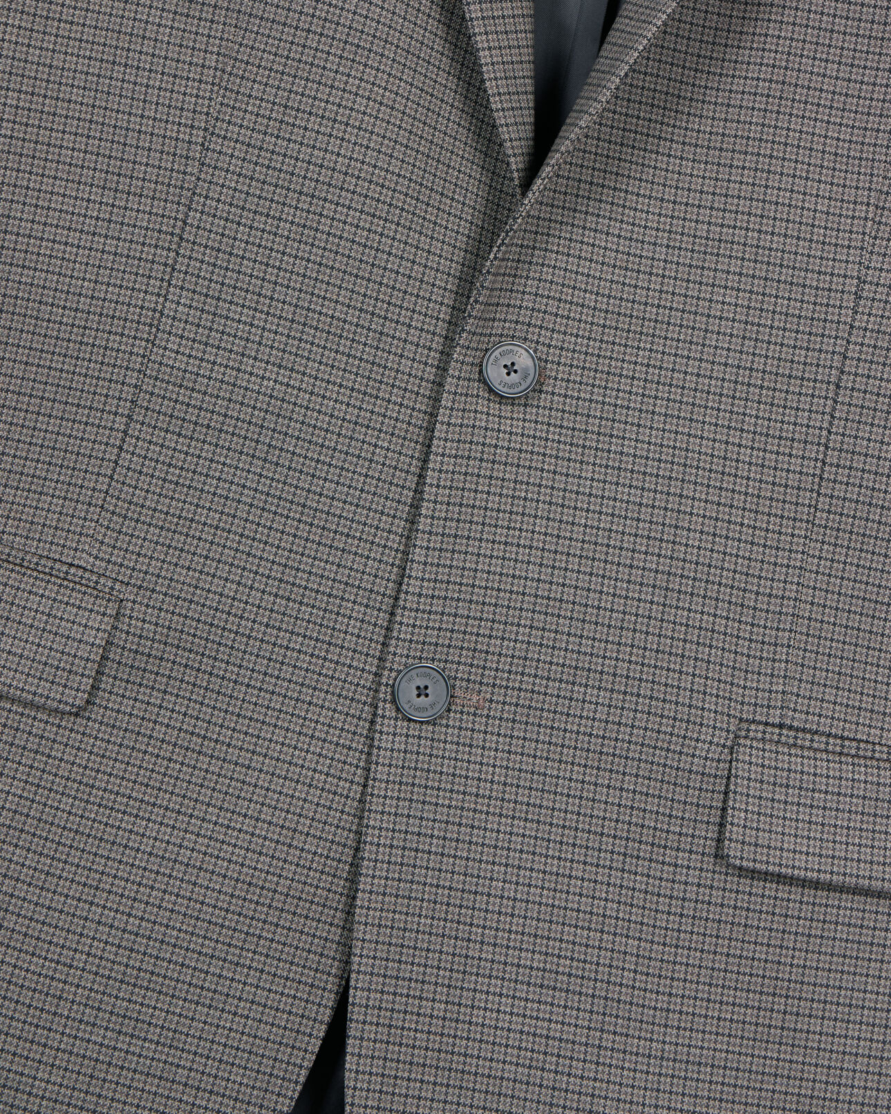 The Kooples MEN BROWN brown wool suit jacket