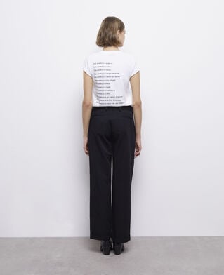 The Kooples MUJER BLACK pantalón ancho negro