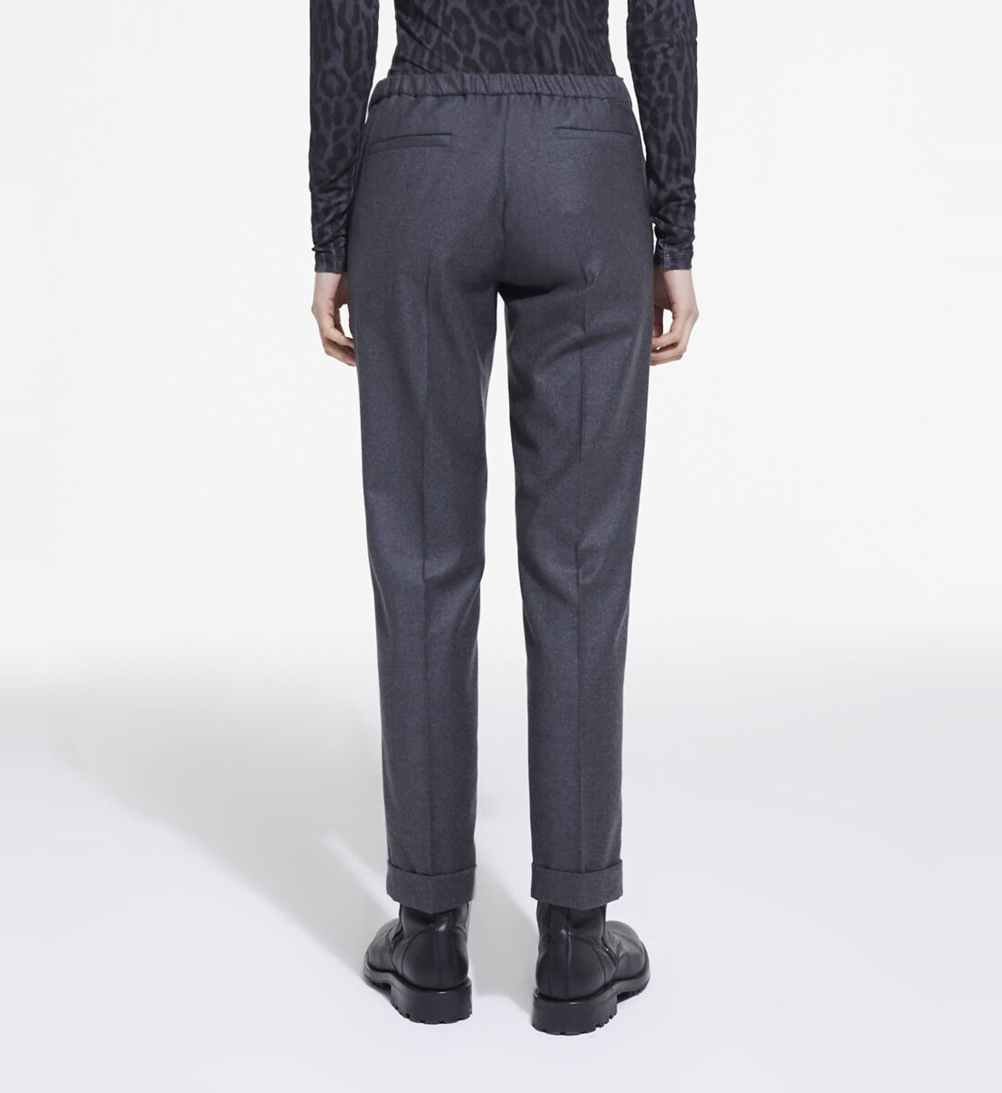Gray wool suit pants The Kooples US