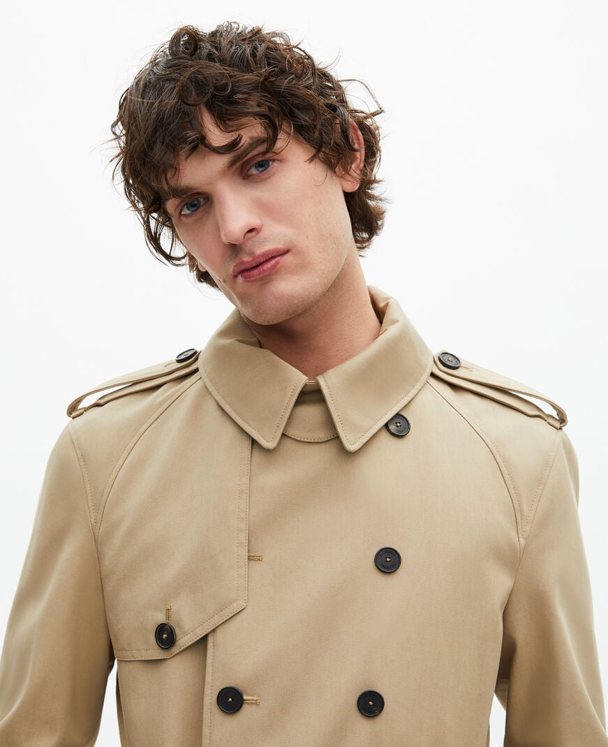 The Kooples HOMBRE BEIGE gabardina larga beige