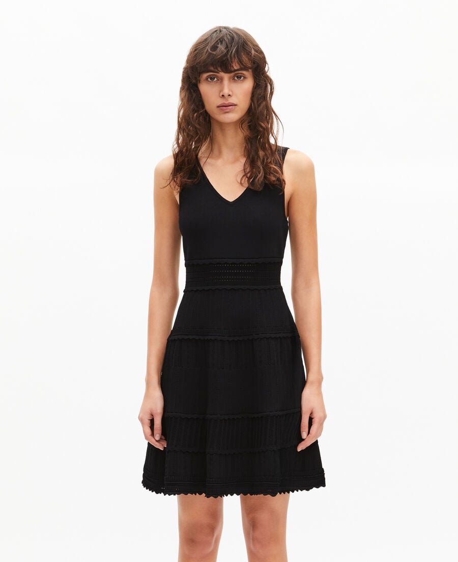 The Kooples F BLACK short black mesh dress