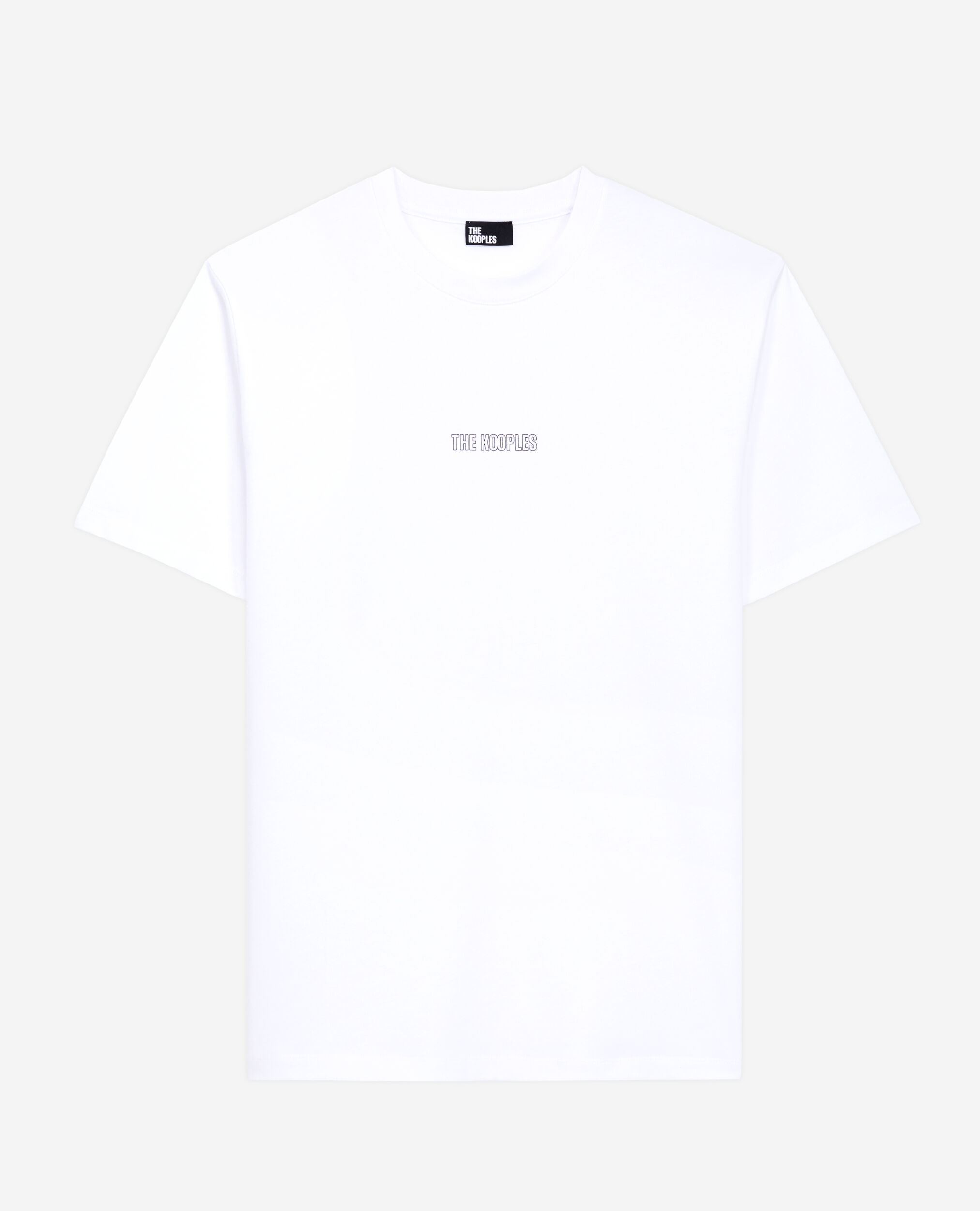 Men's white t-shirt with logo, WHITE, hi-res image number null
