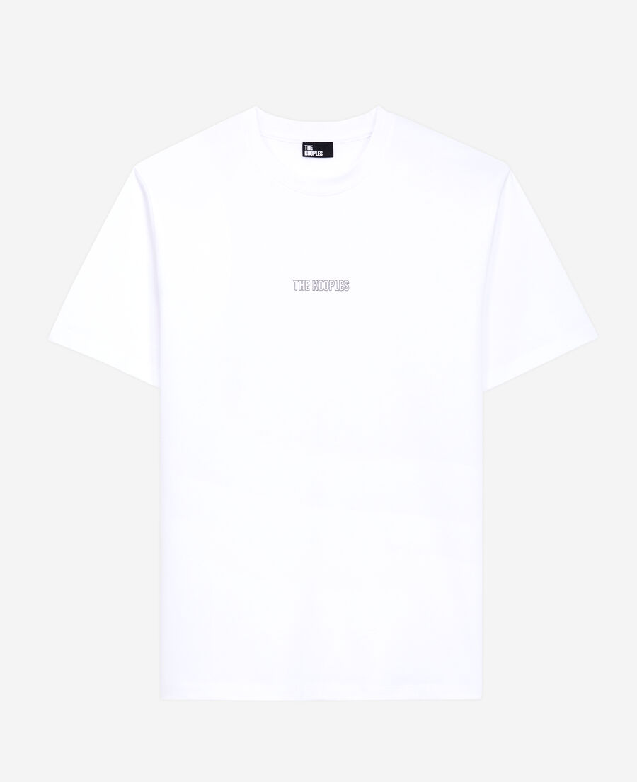 camiseta blanca logotipo para hombre