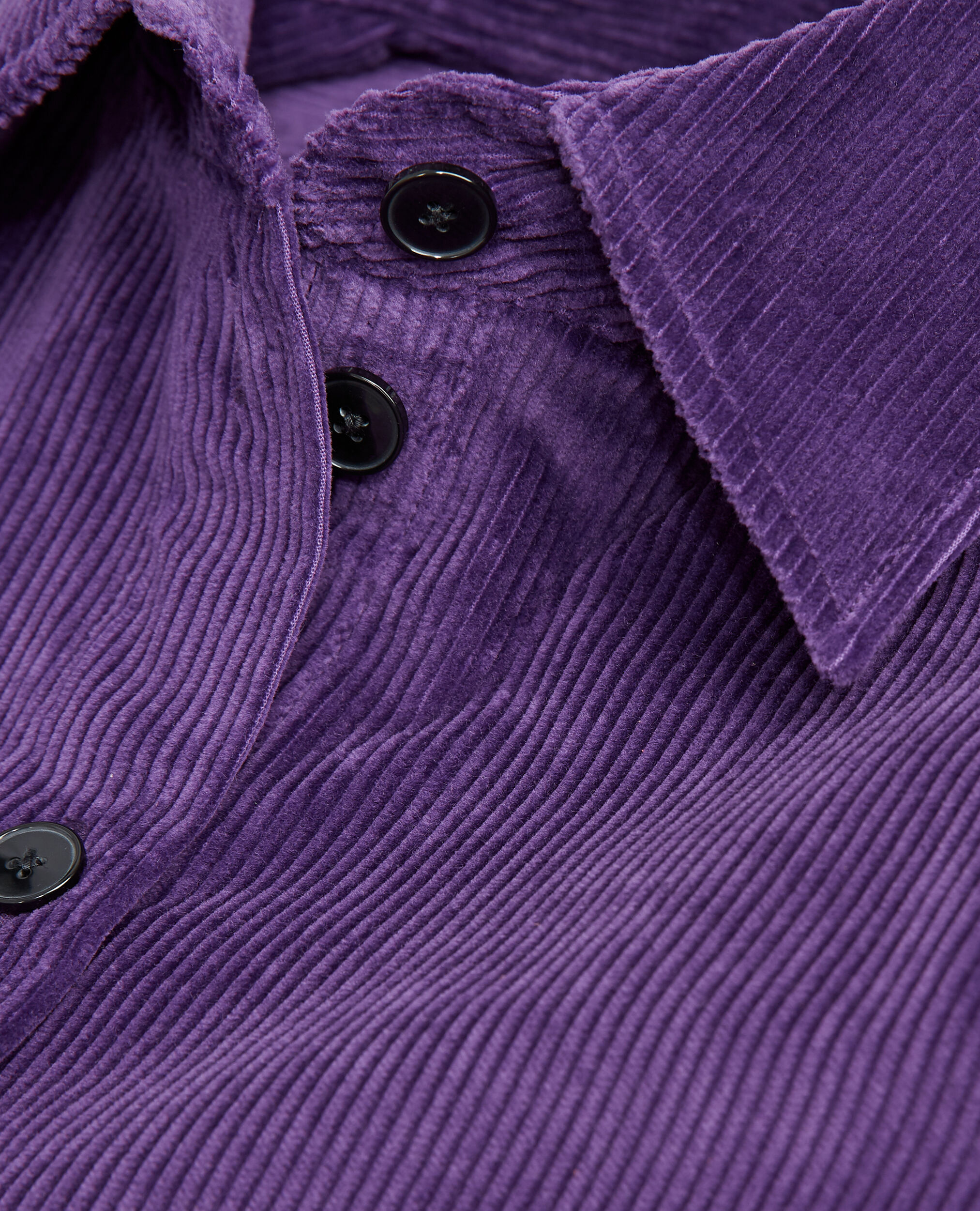 Purple shirt in corduroy with loose fit, PRUNE, hi-res image number null