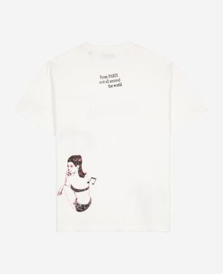The Kooples F WHITE t-shirt with white screen print