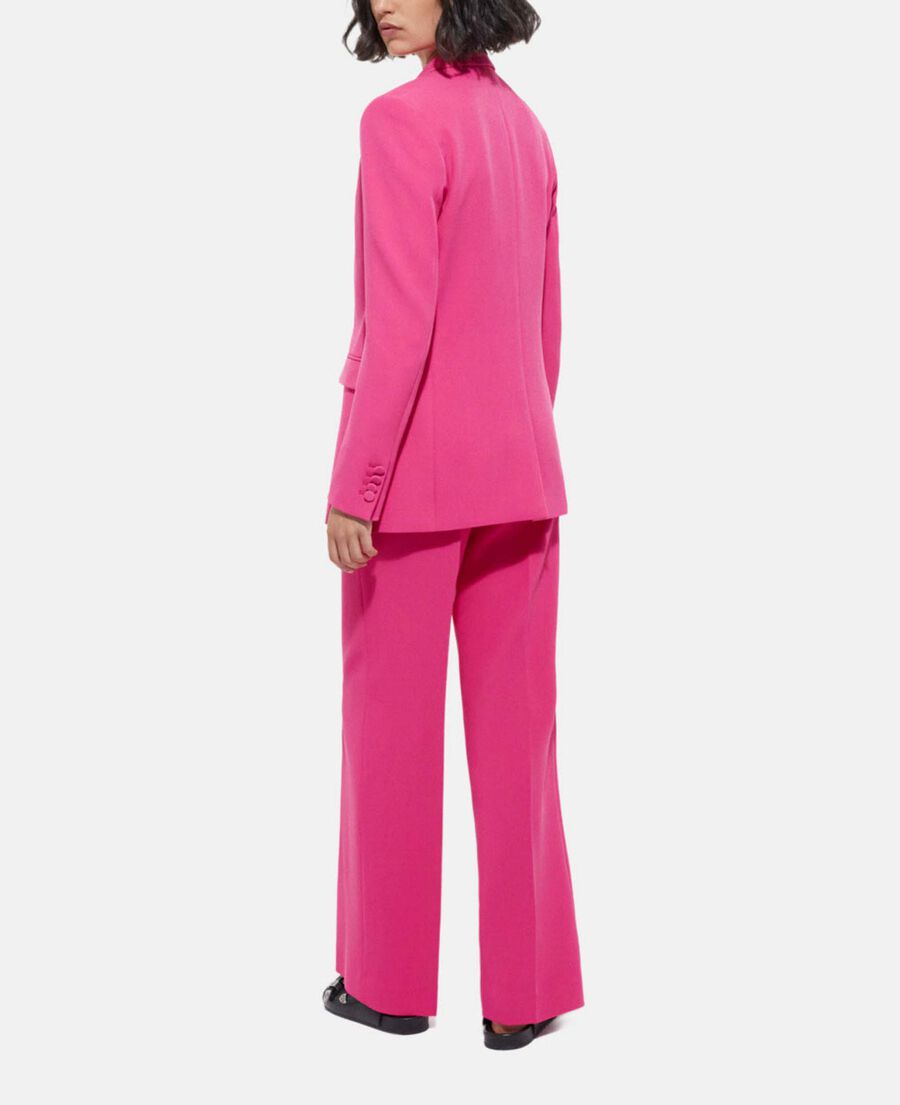 Vibrant pink formal flowing pants