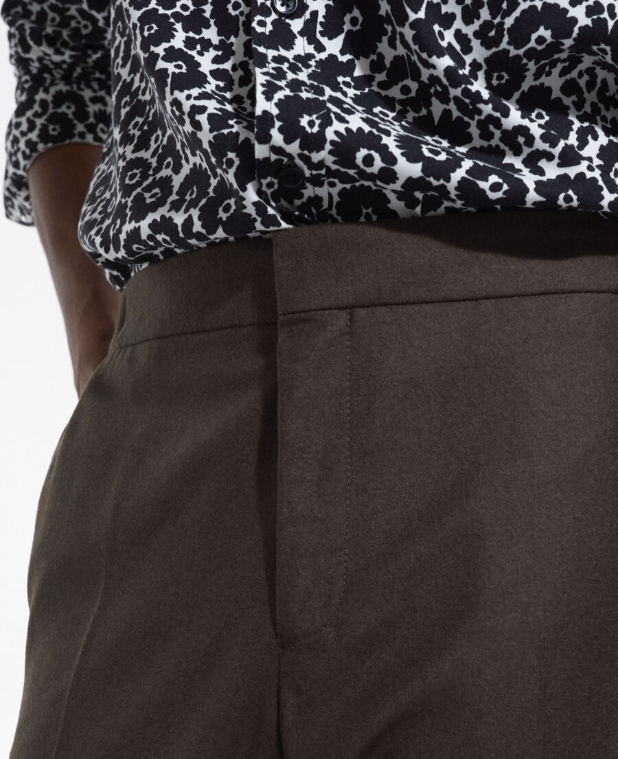 brown wool pants