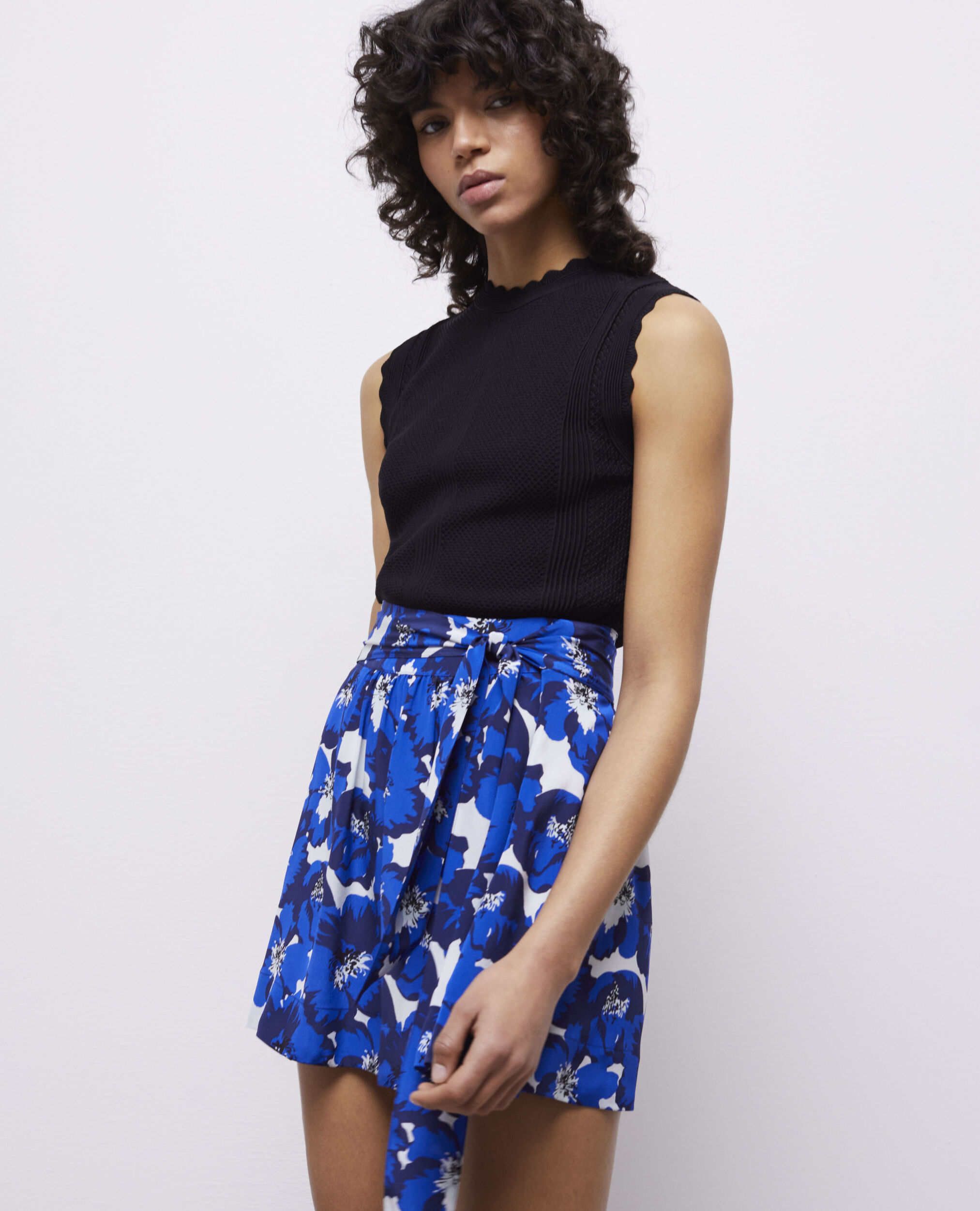 Silk skirt short top