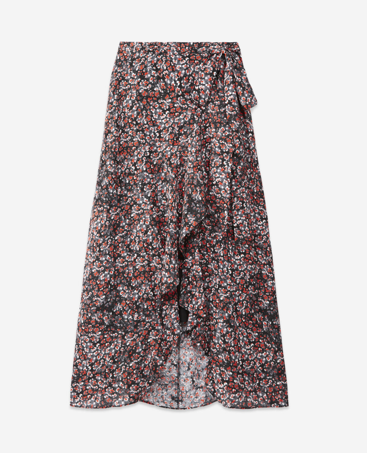 Long skirt with floral print The Kooples US