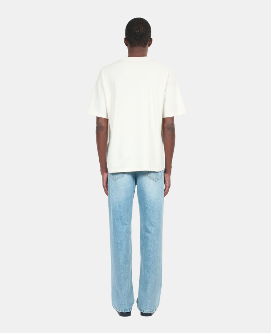 The Kooples MEN ECRU white backstage serigraphy t-shirt