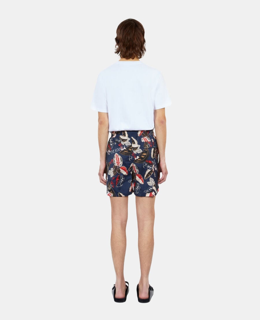 The Kooples HOMME NAVY short de bain imprimé bleu marine