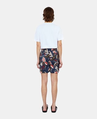 The Kooples HOMME NAVY short de bain imprimé bleu marine