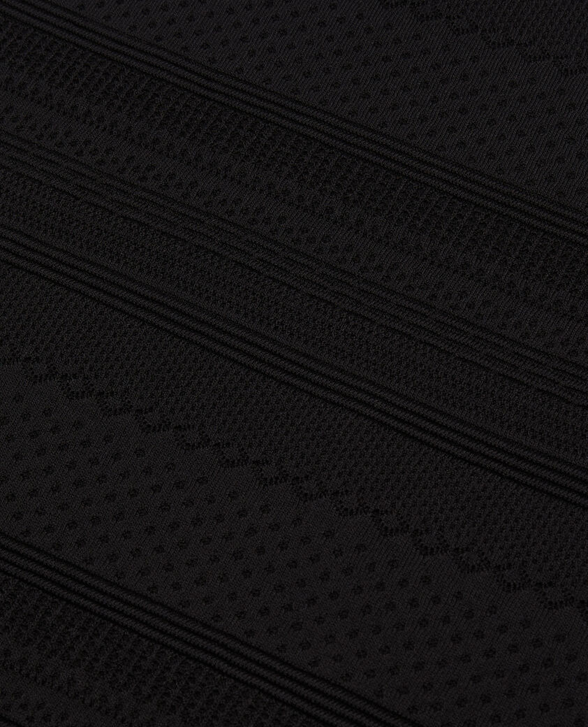 The Kooples FEMME BLACK jupe courte en maille noire