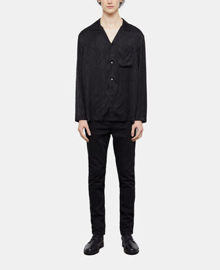 The Kooples HOMME BLACK chemise casual python noir