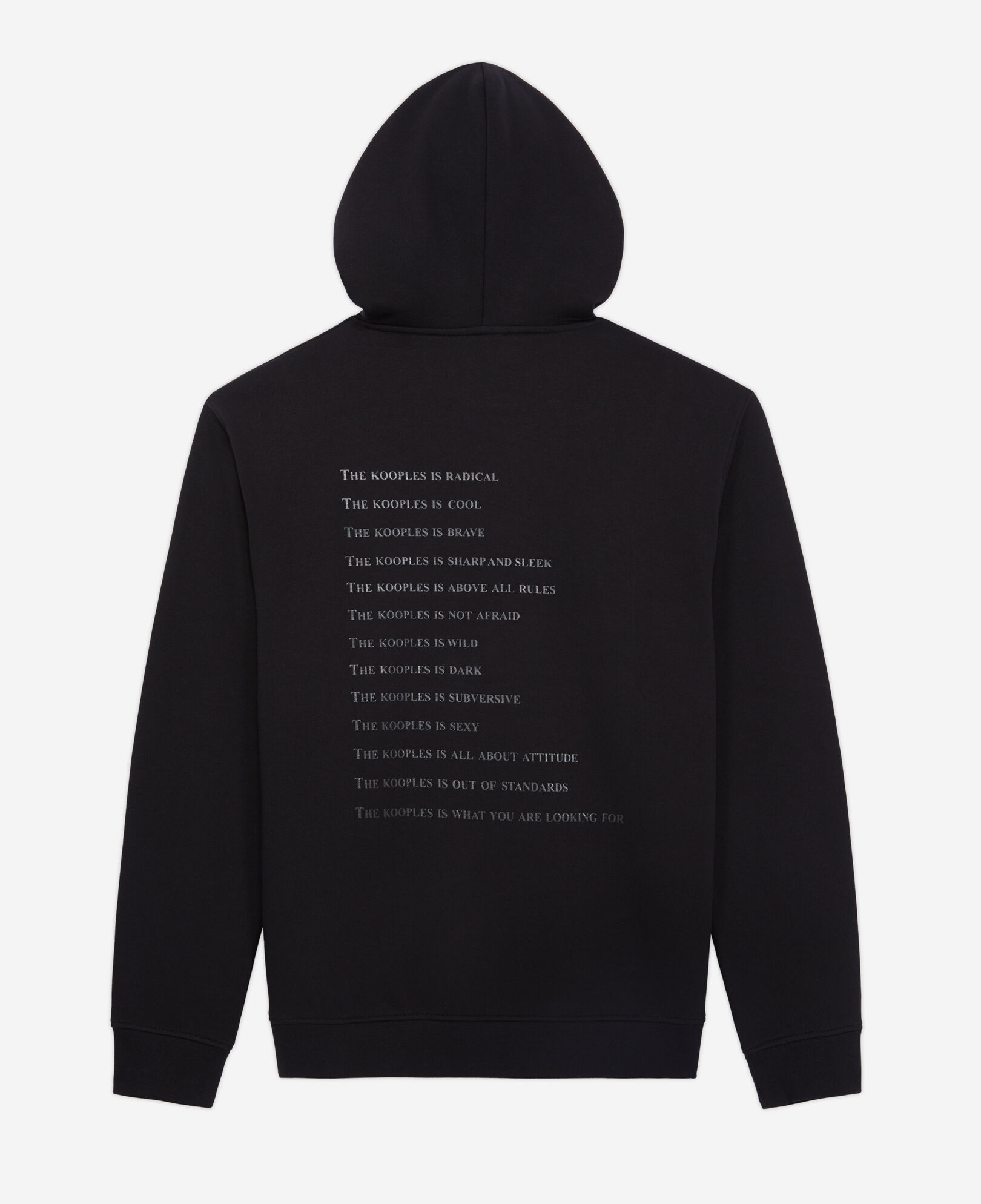 The Kooples HOMME BLACK sweatshirt à capuche what is noir