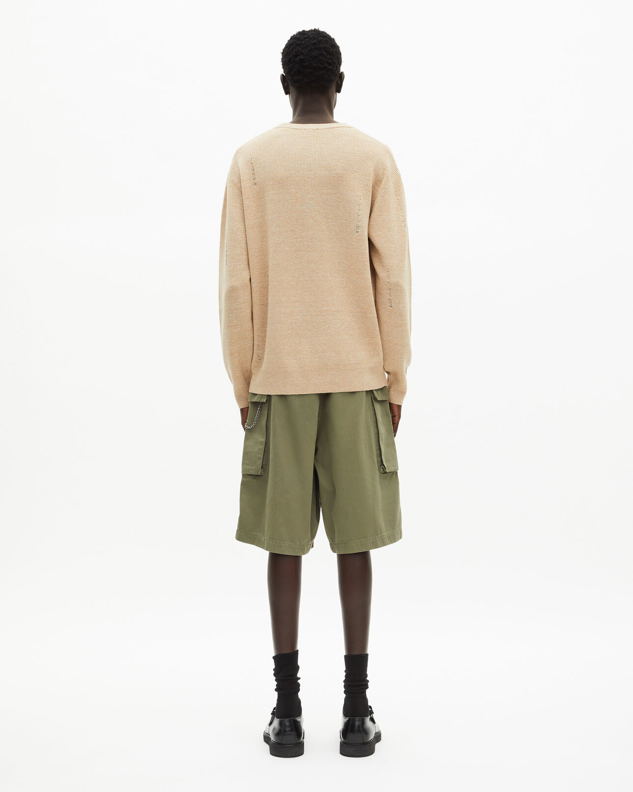 The Kooples MEN ECRU wool and linen sweater