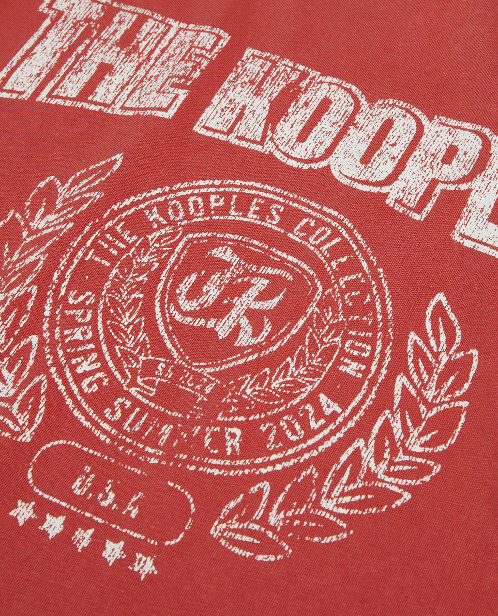Red T-shirt with Blazon serigraphy, RED BRIQUE, hi-res image number null