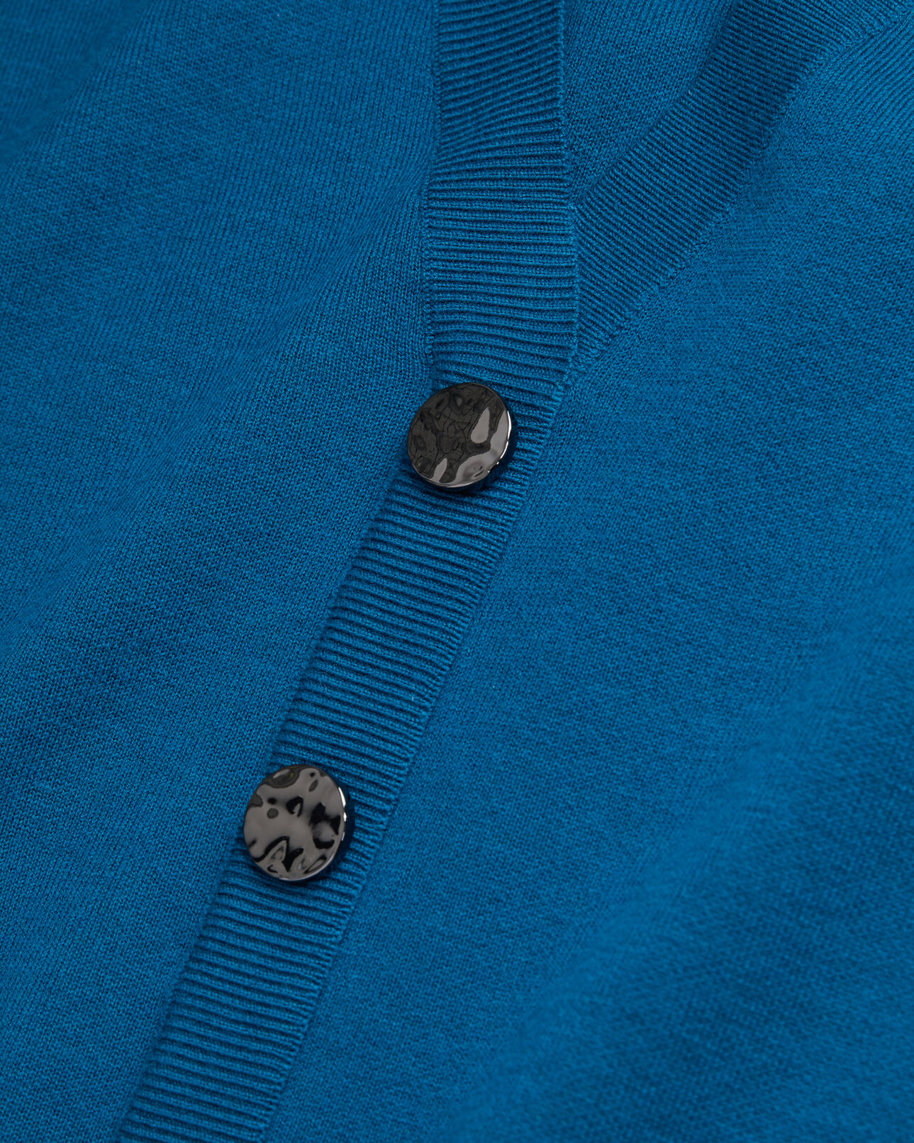 The Kooples WOMEN MEDIUM BLUE blue sweater with buttoning on the back